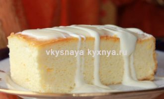 Воздушная творожная запеканка